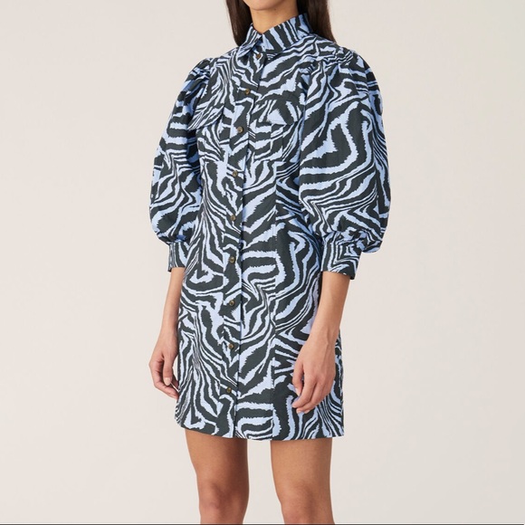Ganni Dresses & Skirts - NWT Ganni Printed Poplin Dress